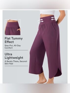 NWT Halara Breezeful High waisted Tummy Control Split Hem Quick Dry Resort.